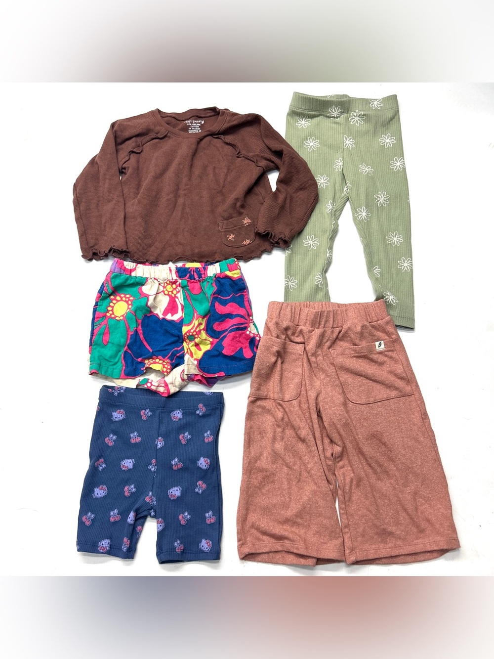 Girls Bundle Lot 2T Gap Easy Peasy Cat & Jack Shorts Pants Top Outfit Floral